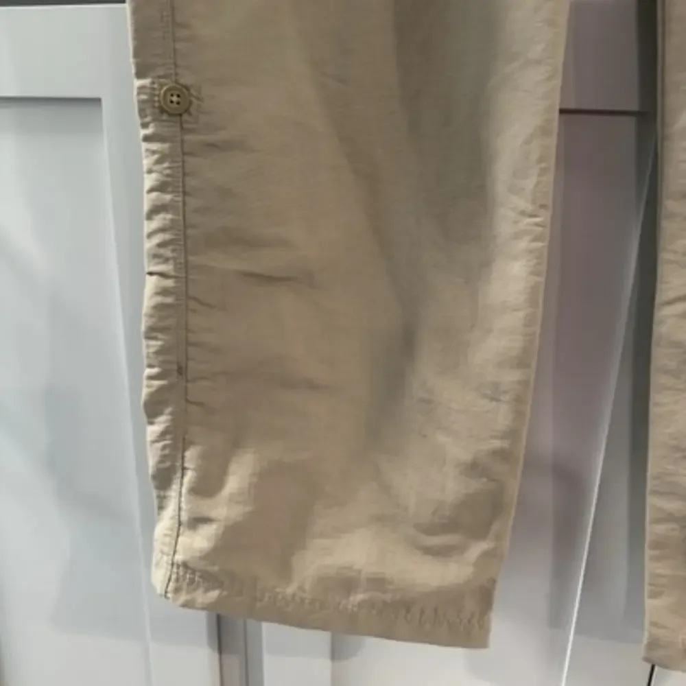 The North Face‎ Roll Up Nylon Pants Beige Hiking Mens Sz 36 Outdoor Gorpcore